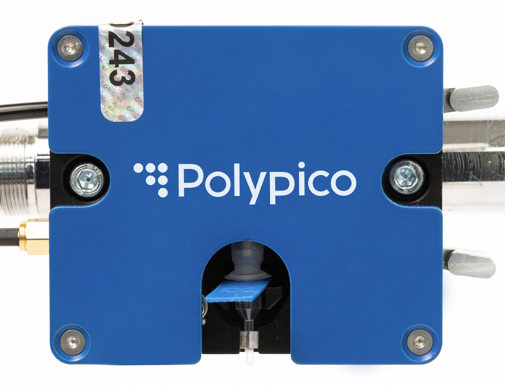 The heated dispensing head from Polypico is a great addition for liquid handling projects that require controlled heating of fluids in the dispensing cartridge.